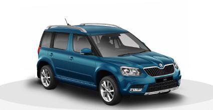 Škoda Yeti 1.6 TDI k půjčení za autopůjčovny