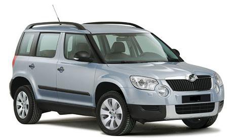 Škoda Yeti 2.0 TDI 4x4 k půjčení za autopůjčovny