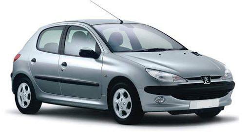 Peugeot 206  k půjčení za autopůjčovny